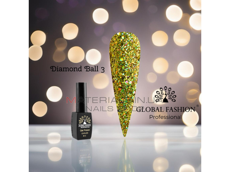 Гель лак Diamond Ball Global Fashion 8 мл, 003