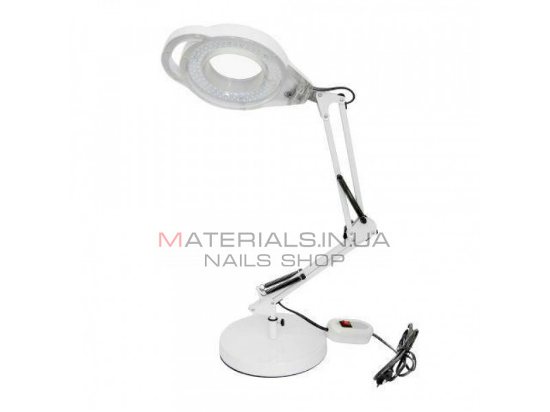 Лампа лупа настільна LED SP-33 (підставка та струбцина)