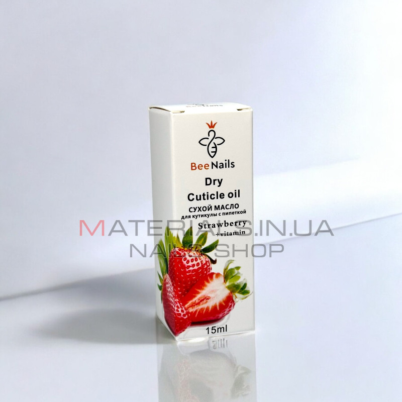 Сухе масло для кутикули BeeNails "Strawberry", 15 мл