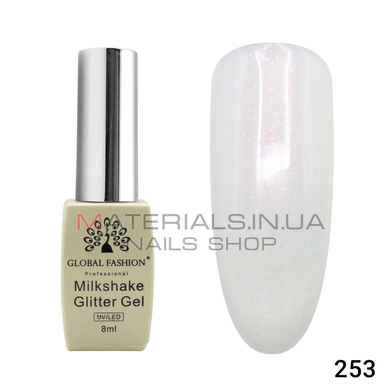 Гель лак Milkshake Glitter 8 мл, 253