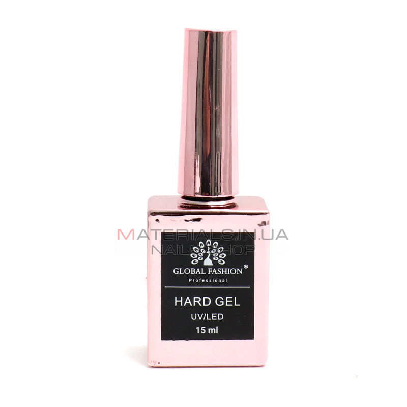 Твердий гель (Hard Gel) 15 мл Global Fashion, 09 Твердий гель (Hard Gel) 15 мл Global Fashion, 09
