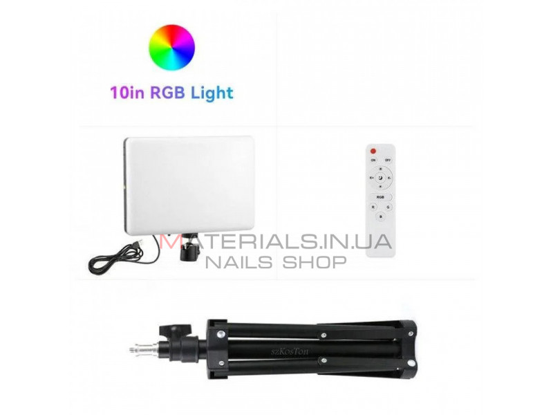 Лампа видеосвет LED RGB PM26 23x16 cm 96 Lights 2700K-6000K Remote USB + Adapter inside