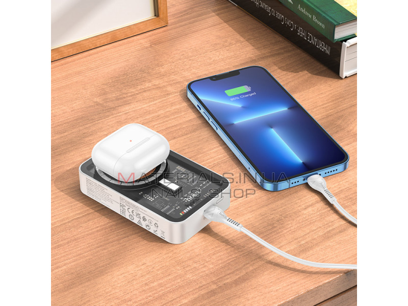 Power Bank 10000 mAh  PD20W  Hoco Q10A — White