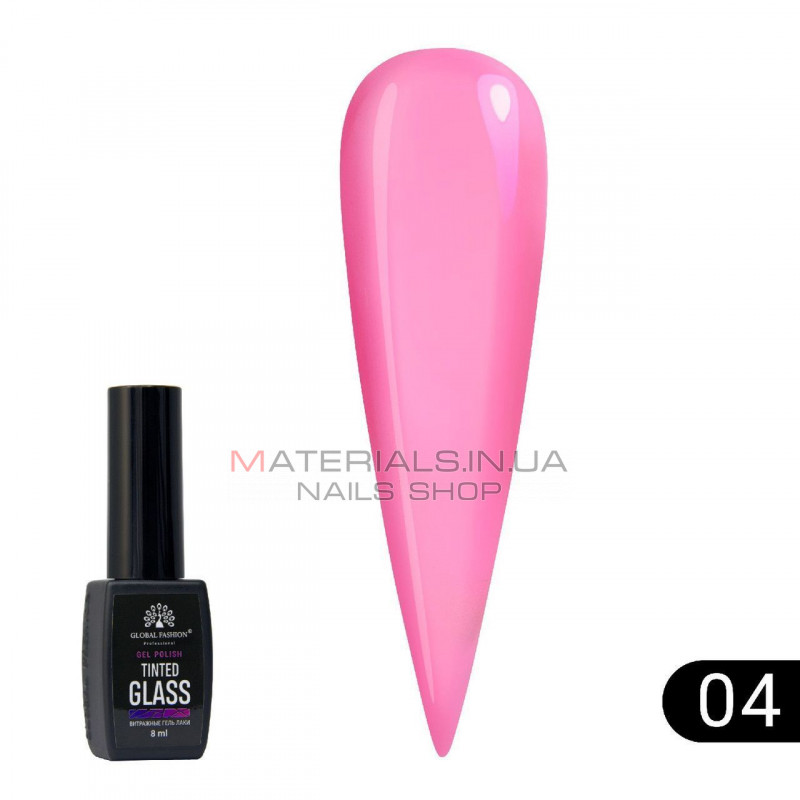Витражный гель-лак Global Fashion Tinted Glass №4, 8 мл Витражный гель-лак Global Fashion Tinted Glass №4, 8 мл