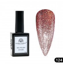 Гель лак Global Fashion, Gel polish 15 ml, 124