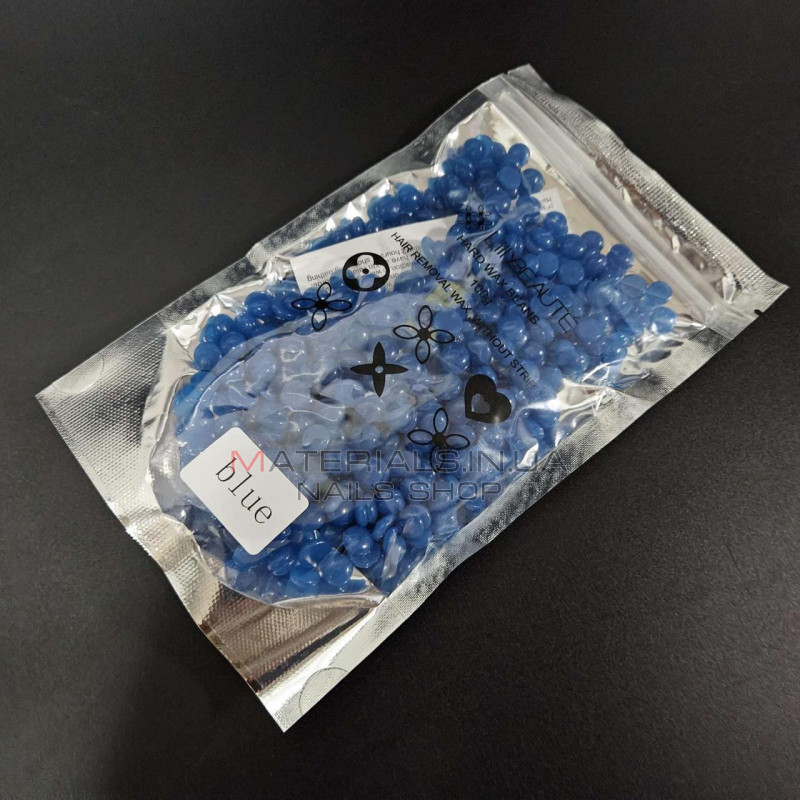 Горячий воск в гранулах для депиляции Lilly Beaute 100g (Голубой) Горячий воск в гранулах для депиляции Lilly Beaute 100g (Голубой)