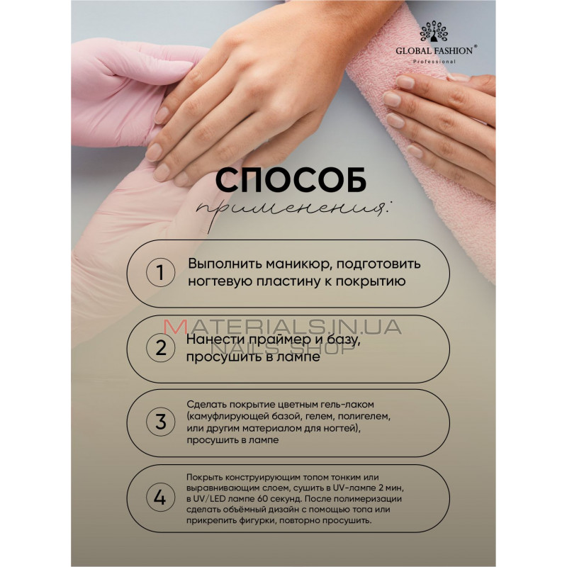 Конструюючий топ (15 г), Construction Top Coat, Global Fashion Конструюючий топ (15 г), Construction Top Coat, Global Fashion