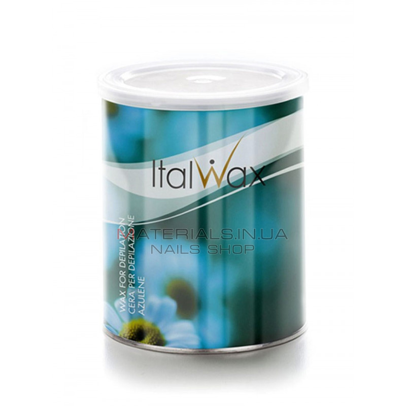 Теплий віск в банці Italwax Азулен, 800 г. Теплий віск в банці Italwax Азулен, 800 г.