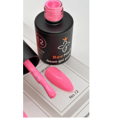 Гель-лак неоновый для ногтей Bee Nails neon gel polish, №12