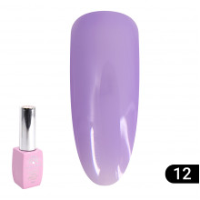 Кольорова френч база для гель лаку Global Fashion, Color French Base Coat 8 мл, 12