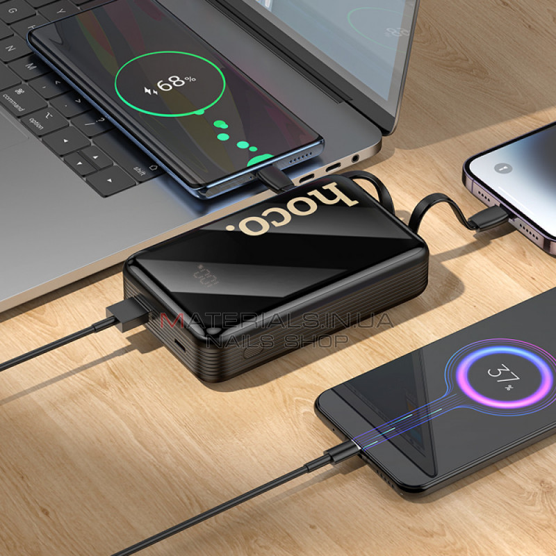 Power Bank 20000 mAh | 22.5W+PD20W — Hoco Q37A — Black Power Bank 20000 mAh | 22.5W+PD20W — Hoco Q37A — Black