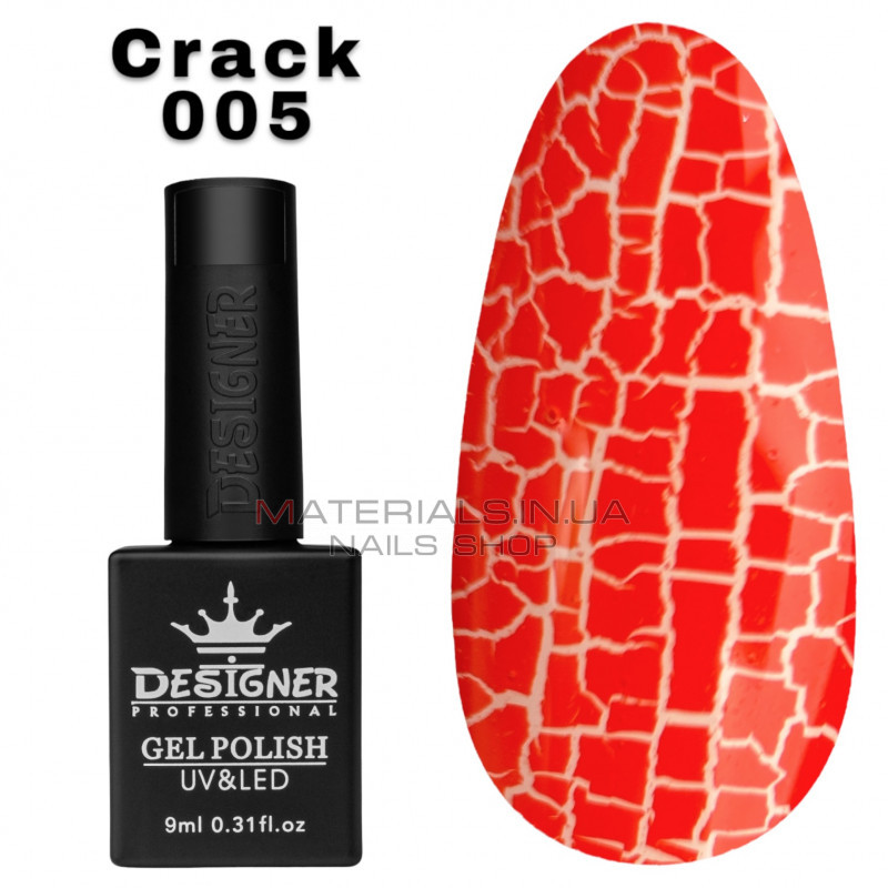 Гель лак Crack effect 005 Дизайнер (9мл.) - с эффектом Кракелюра (трескающийся) Гель лак Crack effect 005 Дизайнер (9мл.) - с эффектом Кракелюра (трескающийся)