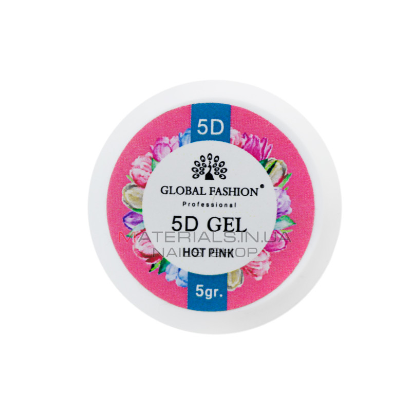 5D GEL Global 5 ml hot pink 5D GEL Global 5 ml hot pink