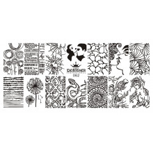 Диск для стемпінгу Designer металевий (12x6 см) №62