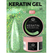 Keratin builder gel, K37, Global Fashion, 15 г