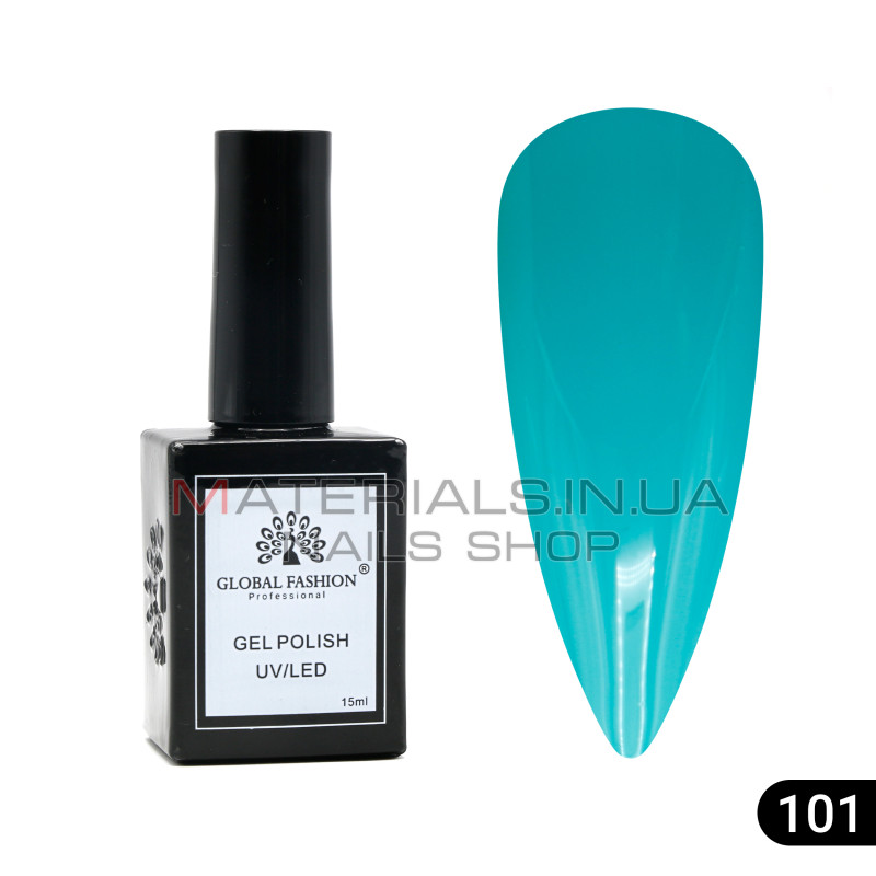 Гель лак Global Fashion, Gel polish 15 ml, 101