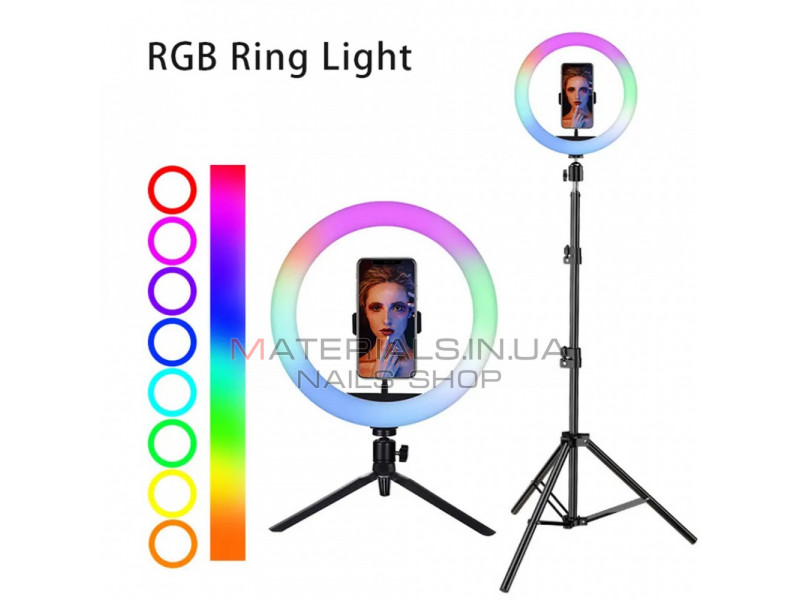 Лампа Кольцевая RGB LED (36 cm) MJ-36