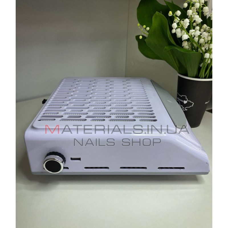 Витяжка для манікюру BQ 858-10 100W потужна професійна витяжка манікюрна, Біла