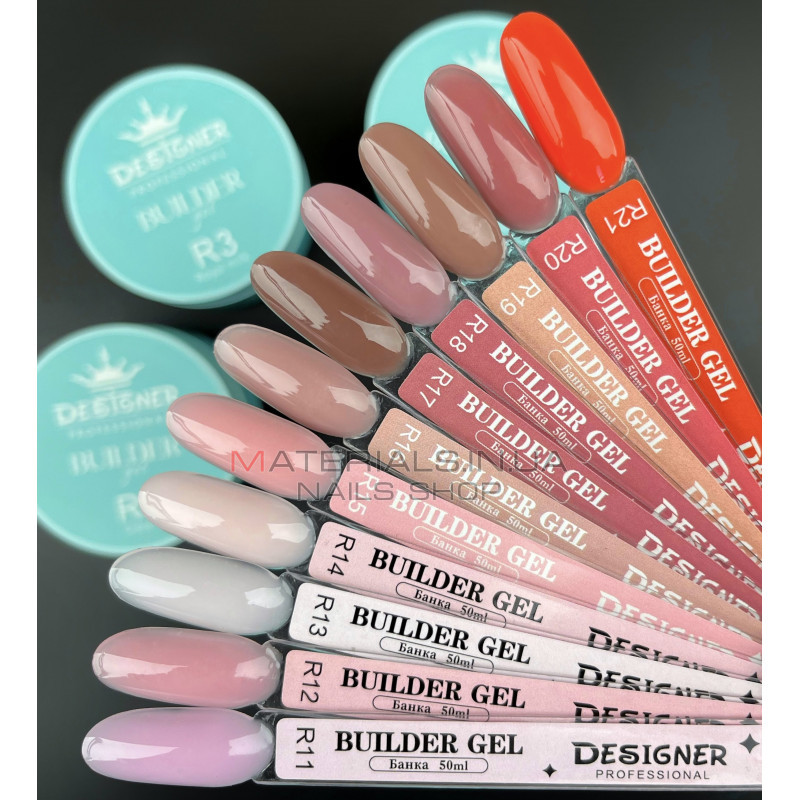 Builder Gel 55 мл., Дизайнер (Моделирующий гель) R16 Chocolate Croissant