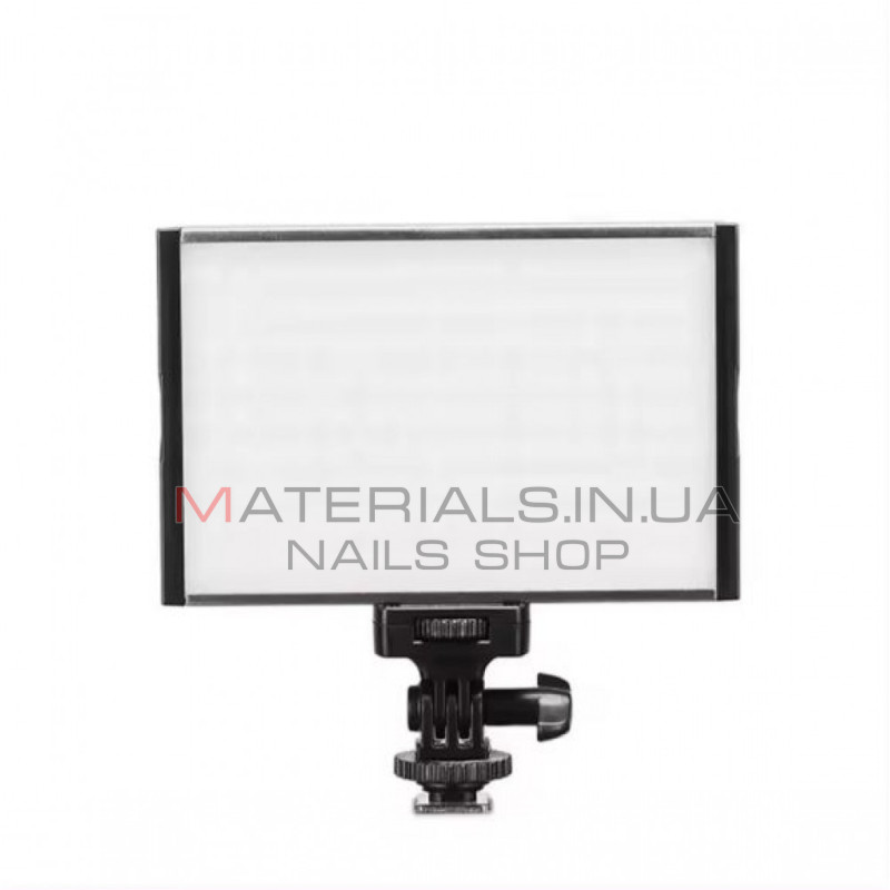 LED-відеосвітло PT-15B Pro, 15 Вт, колірна температура 3200-5600 K/1500LM/акумулятор F-550/2400 мА·год+зарядний пристрій (145*95*22 мм)