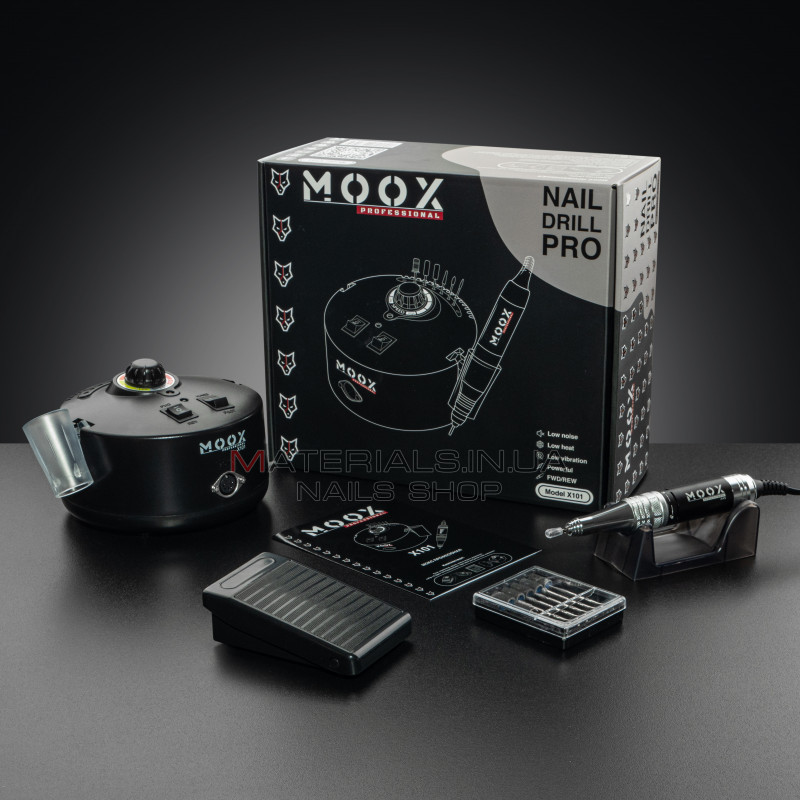 Фрезер Мокс X101 (Чорний) на 50 000 об/хв. та 70W. для манікюру та педикюру