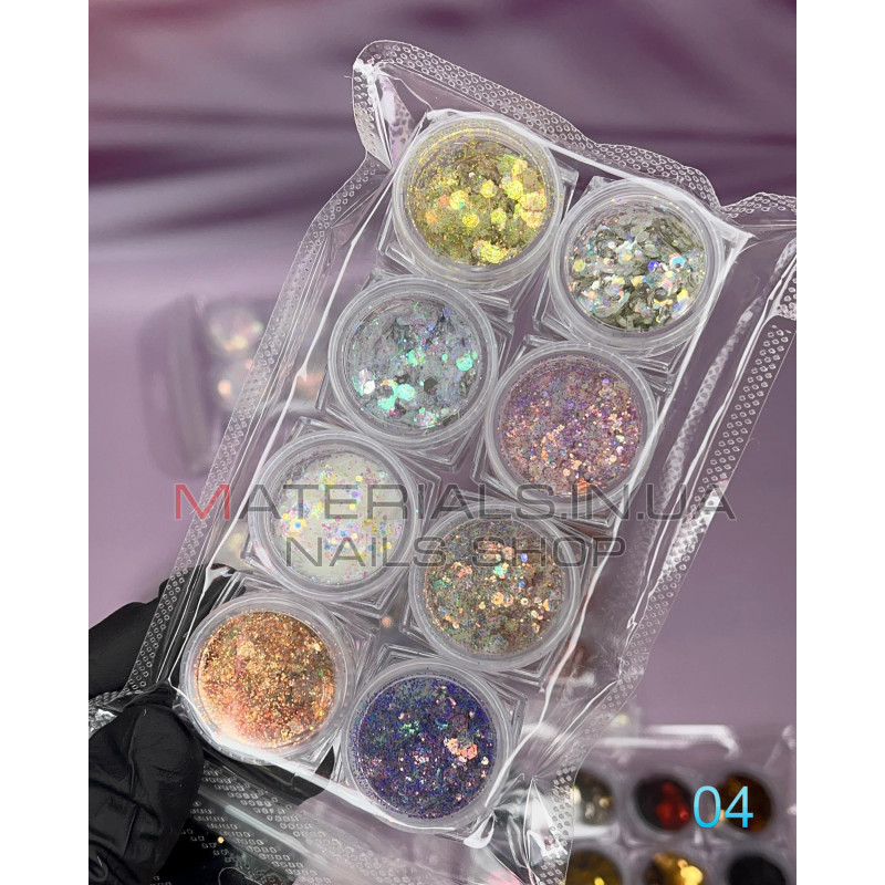 Набор декора для дизайна ногтей Starlet Professional, 10шт, №04