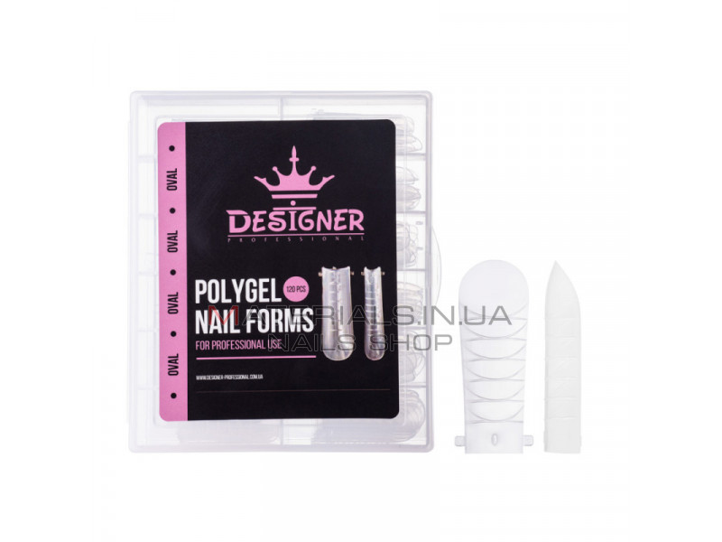 Polygel Nail Forms (Oval) - Верхние формы Дизайнер