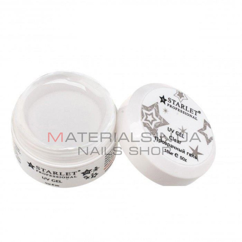 Гель Starlet Professional 15 мл Clear прозорий