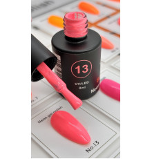 Гель-лак неоновый для ногтей Bee Nails neon gel polish, №13