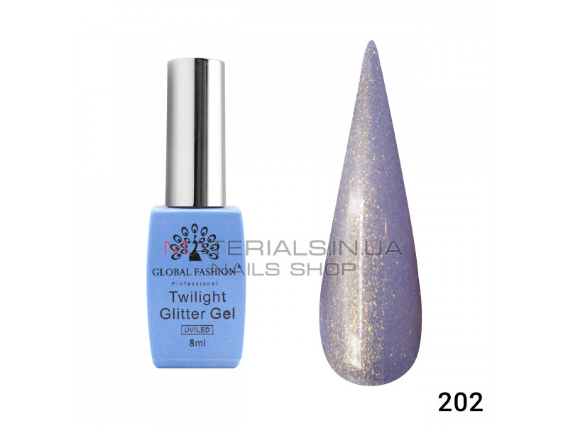 Гель лак Twilight Glitter 8 мл, 202