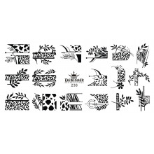 Диск для стемпінгу Designer металевий (12x6 см) №238