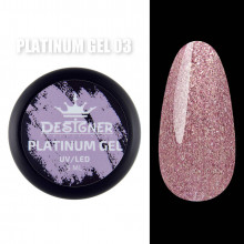 Platinum Gel Гель - платинум Designer Professional с шиммером, 5 мл. №03