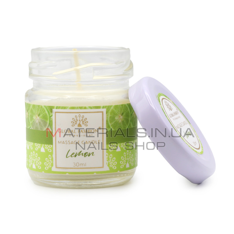 Масажна свічка Global Fashion, 30 ml, Lemon