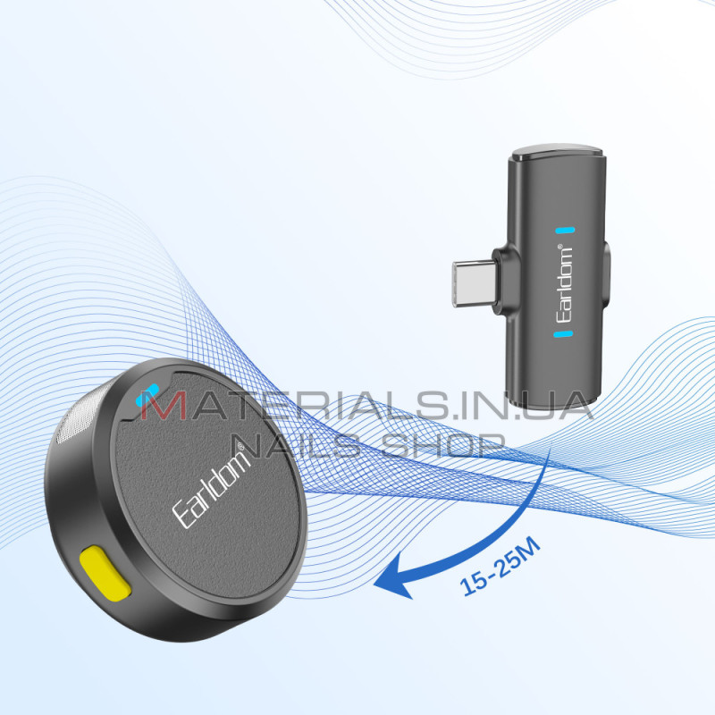 Бездротовий мікрофон для телефона Earldom ET-MC15C, USB-C