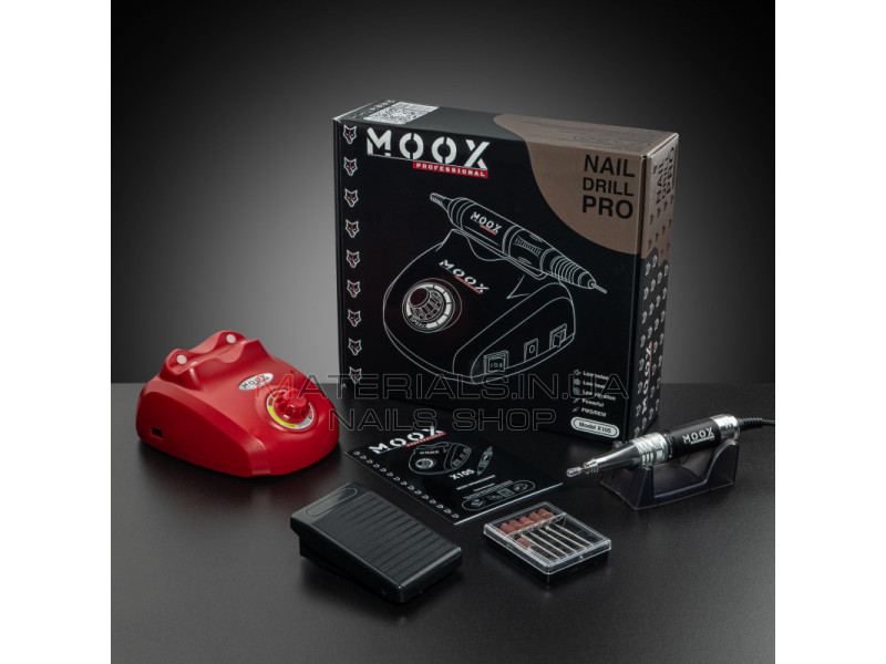 Фрезер Мокс X105 (Красный) на 45 000 об./мин. и 65W. для маникюра и педикюра