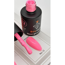 Гель-лак неоновый для ногтей Bee Nails neon gel polish, №12