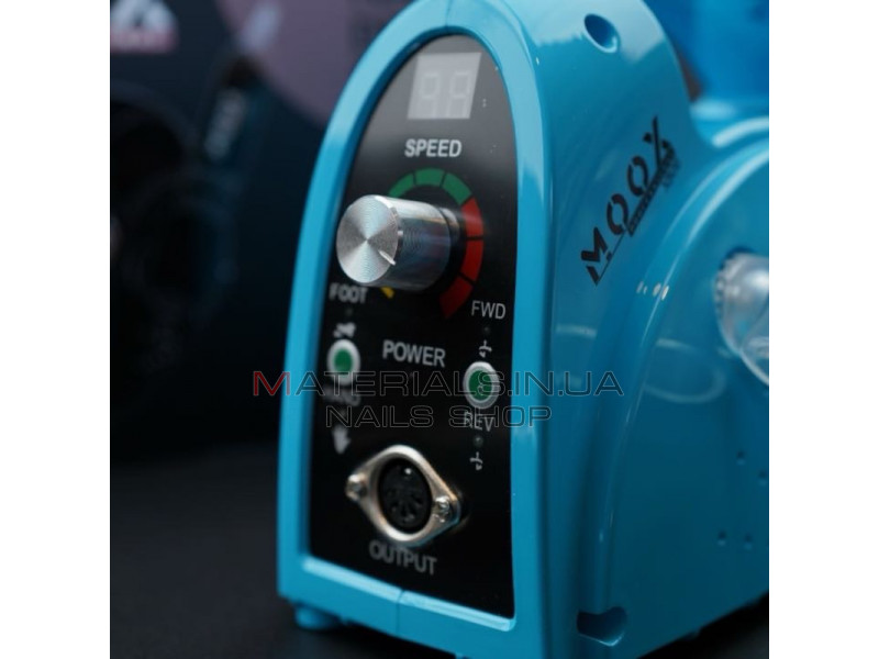 Фрезер Мокс X806 (Light blue) на 55 000 об/хв. та 80W. для манікюру та педикюру