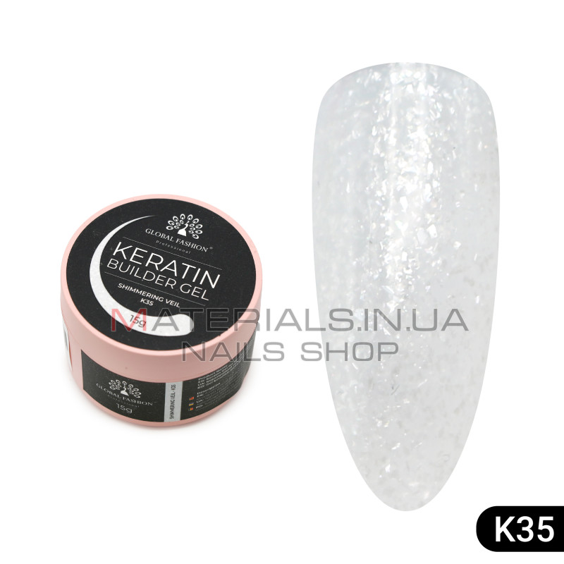 KERATIN BUILDER GEL, Global Fashion, 15 g, K35
