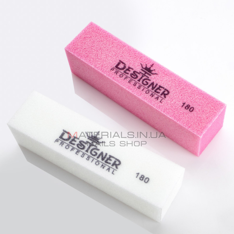 Упаковка бафов Designer 10шт мини прямоугольник 9,5см 180 - розовый Упаковка бафов Designer 10шт мини прямоугольник 9,5см 180 - розовый