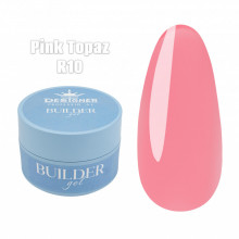 Builder Gel 30 мл., Дизайнер (Моделирующий гель) R10 Pink Topaz