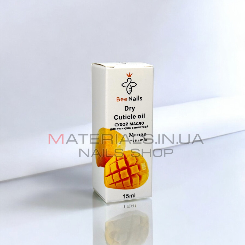 Сухе масло для кутикули BeeNails "Mango", 15 мл