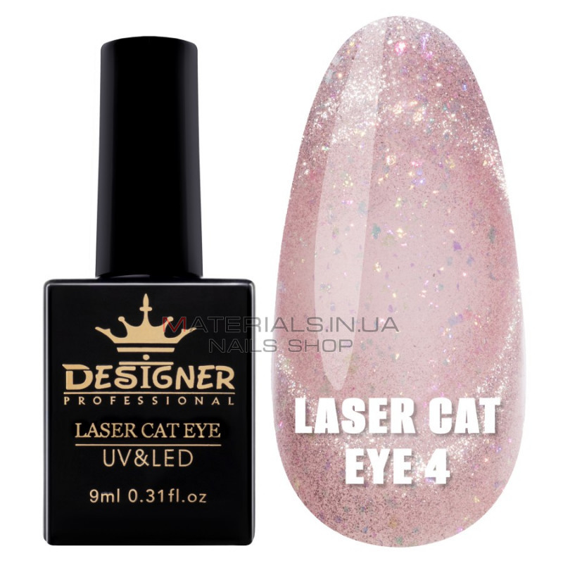 Гель-лак Laser Cat Eye №4, 9 мл., Дизайнер (Котяче око) Гель-лак Laser Cat Eye №4, 9 мл., Дизайнер (Котяче око)