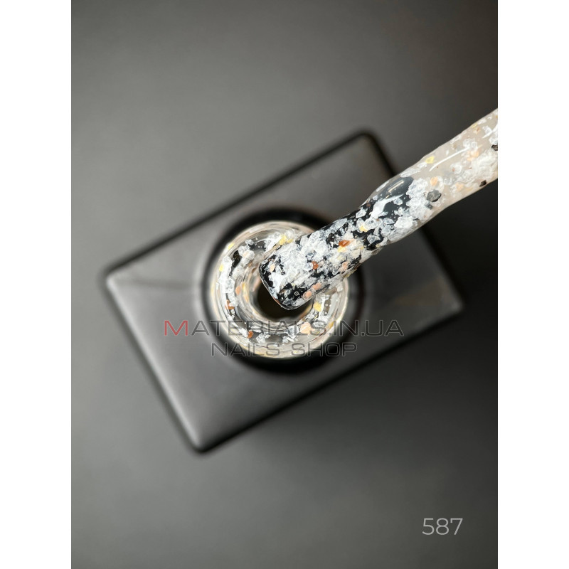 Гель лак Star gel 587 Дизайнер (9мл.) - с хлопьями Юки Гель лак Star gel 587 Дизайнер (9мл.) - с хлопьями Юки