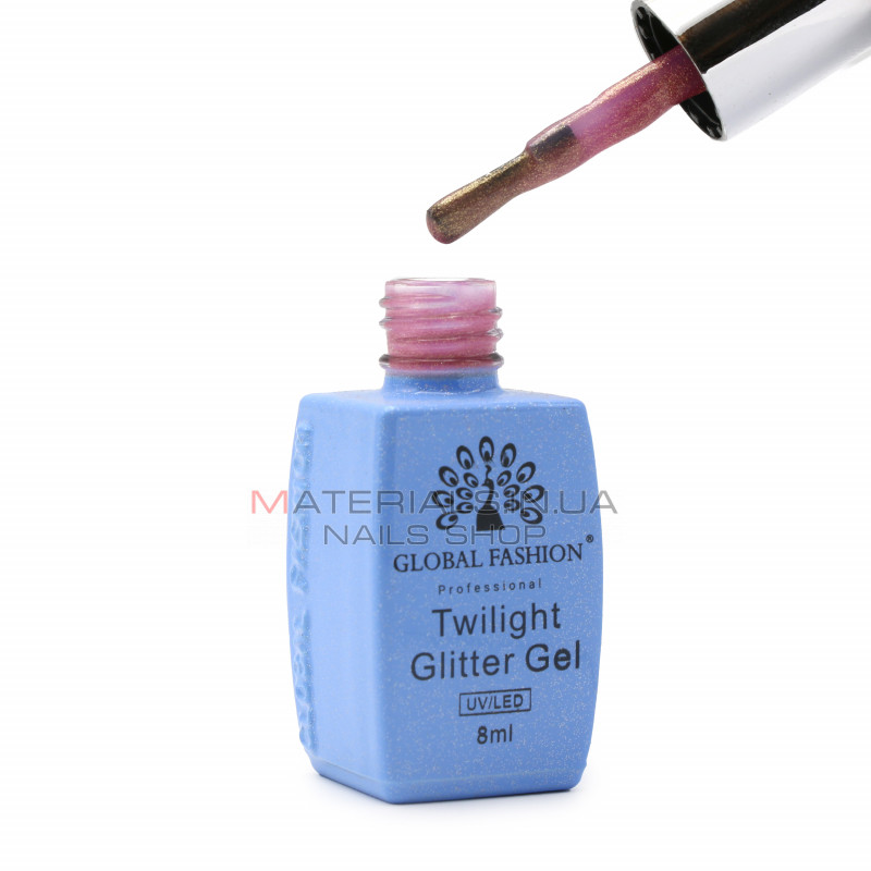 Гель лак Twilight Glitter 8 мл, 201 Гель лак Twilight Glitter 8 мл, 201
