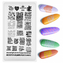 Диск для стемпінгу Designer металевий (12x6 см) №056
