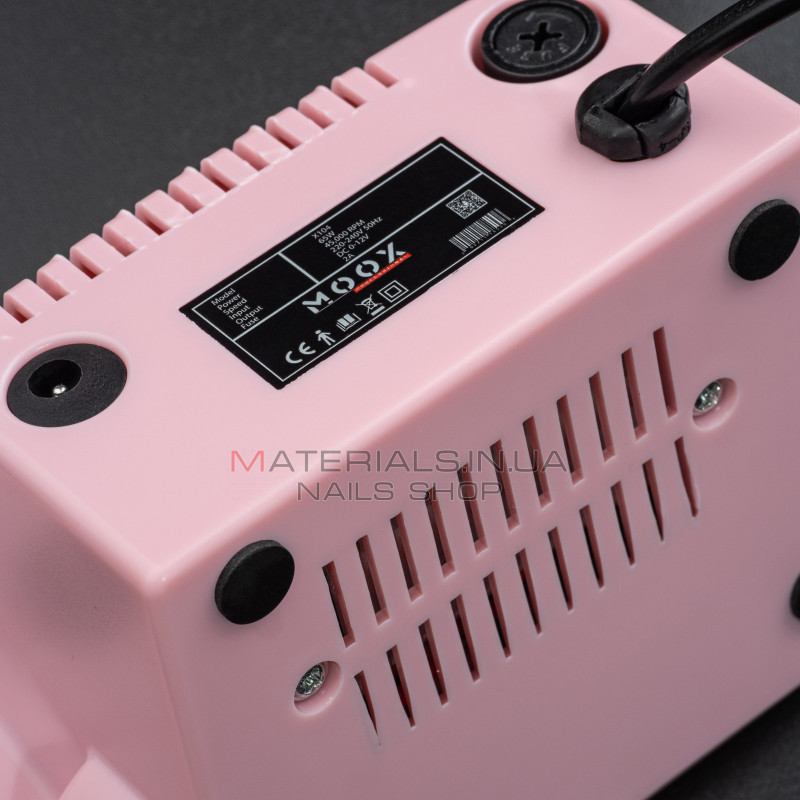 Фрезер Мокс X104 (Рожевий) на 45 000 об/хв. та 65W. для манікюру та педикюру Фрезер Мокс X104 (Рожевий) на 45 000 об/хв. та 65W. для манікюру та педикюру