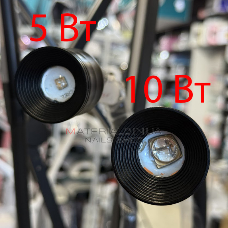 Лампа UV настільна для нарощування вій 10 W, чорна Лампа UV настільна для нарощування вій 10 W, чорна