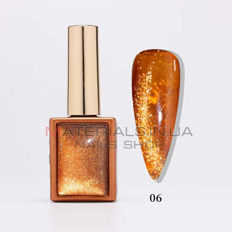 Гель лак кошачий глаз Autumn Whispers Cat Eye, 06
