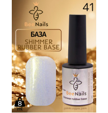 База для нігтів Shimmer rubber base Bee Nails №41