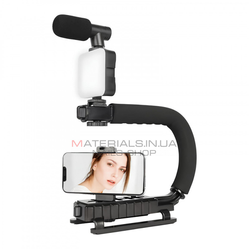 Gimbal Stabilizer Multifunctional Bluetooth Microphone & LED Lamp AY-49U Gimbal Stabilizer Multifunctional Bluetooth Microphone & LED Lamp AY-49U